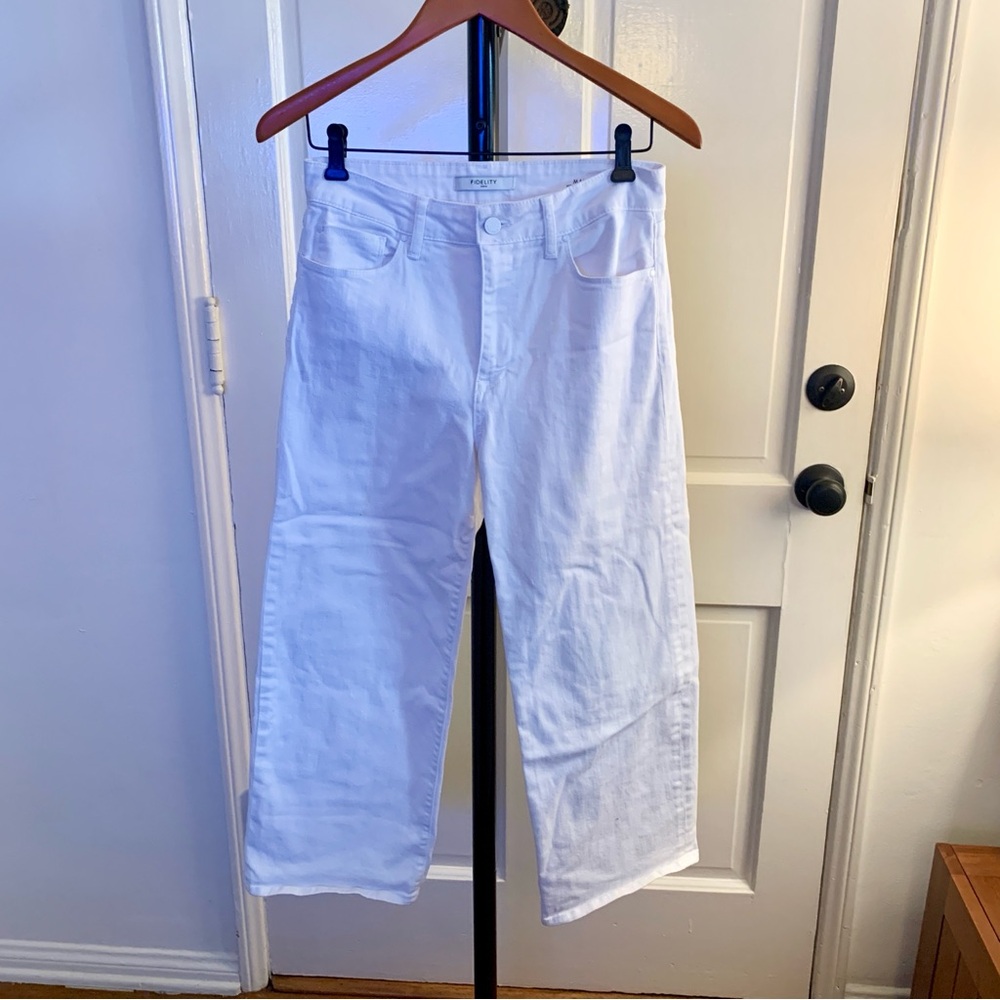 Fidelity wide leg crop jeans